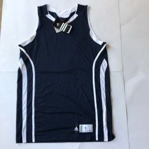 NWT Medium Adidas Climalite Pro Team Basketball Jersey Navy